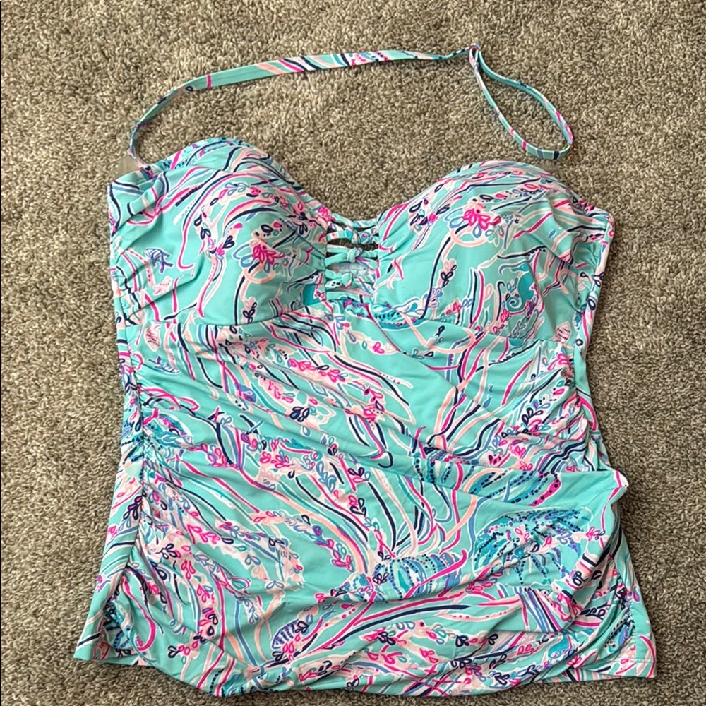 Lilly Pulitzer Floral Print Swimsuit Top